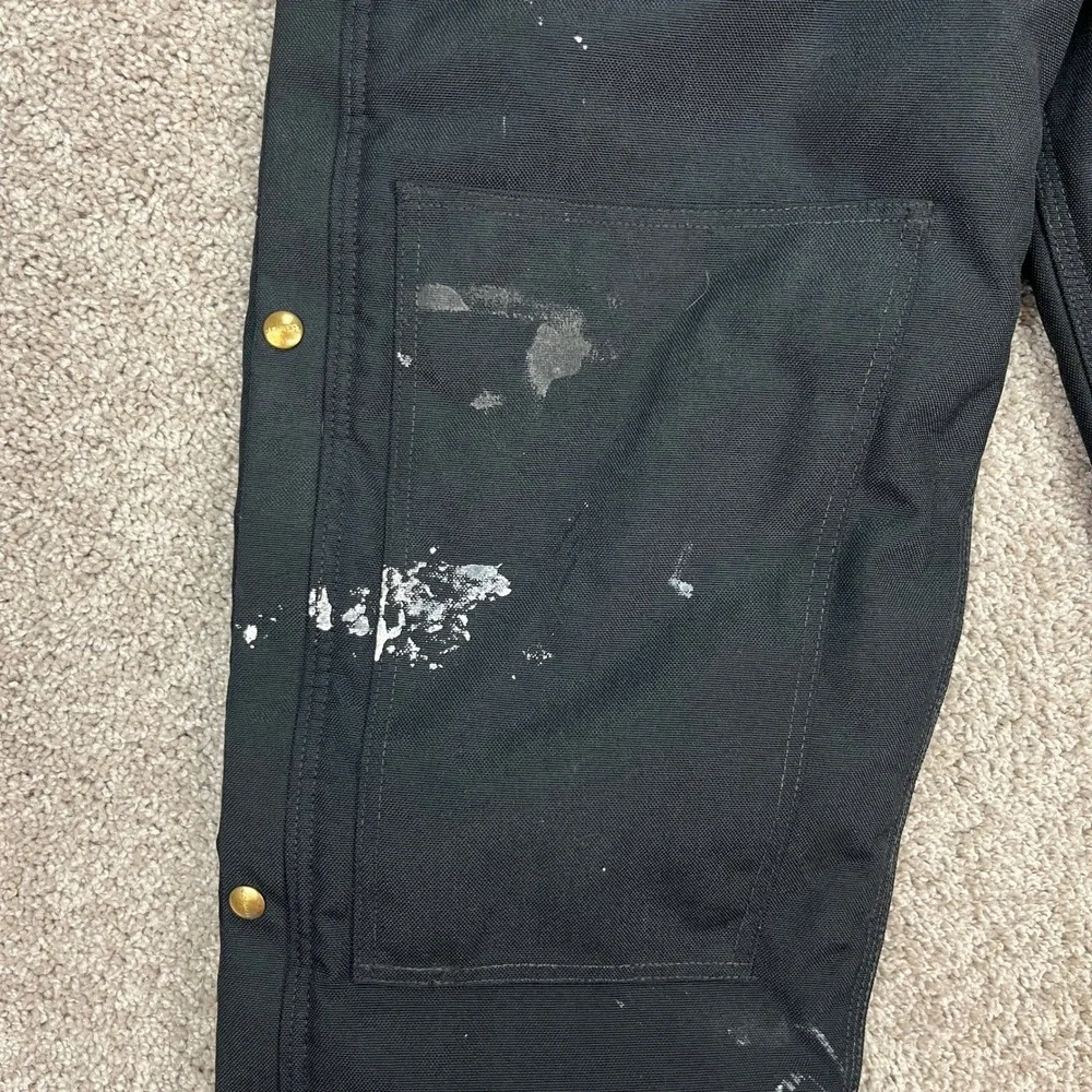 Carhartt Extremes Arctic Bib Overalls Mens 34x30 Black R33 BLK Cordura Insulated - Picture 11 of 12